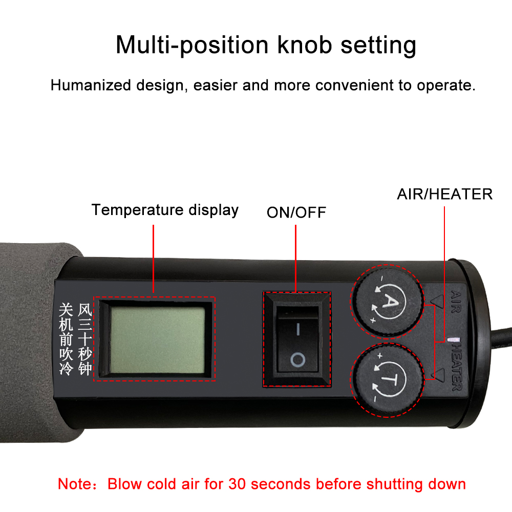 Pistolet à Air chaud numérique - Heat Gun Small avis et prix